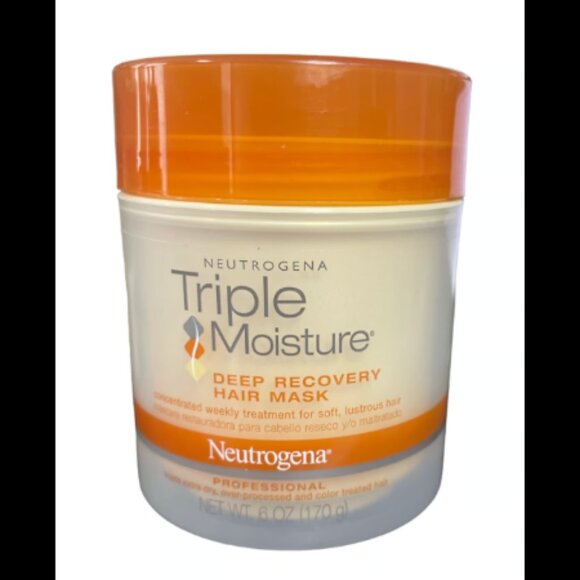 Neutrogena TRIPLE MOISTURE DEEP RECOVERY hair mask 6 oz **NEW** One Jar - Picture 1 of 6